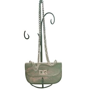 Jessica McClintock Goldish Glittery Chain Purse